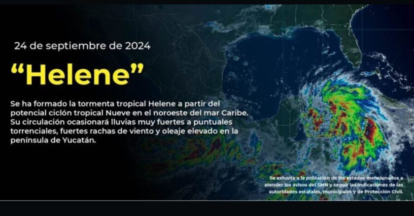 ¡Alerta por la tormenta tropical Helene!