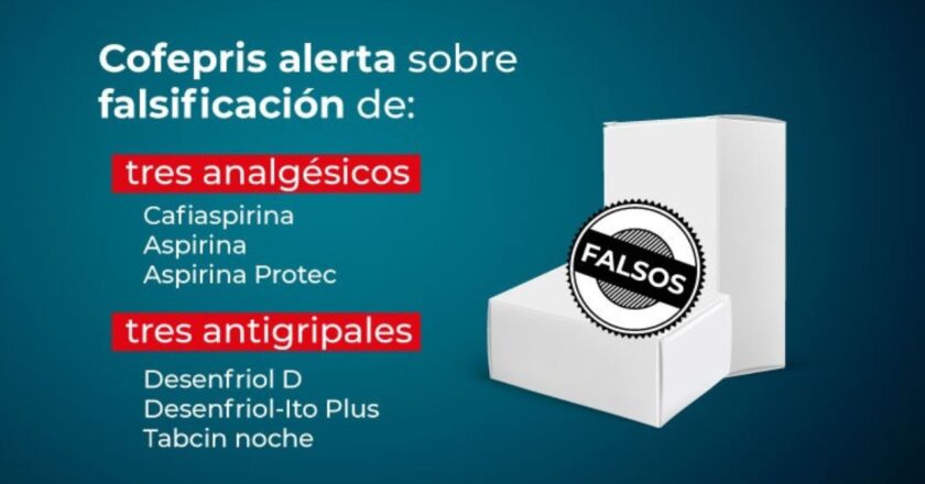 Cofepris lanza alerta sanitaria sobre falsificación de medicamentos