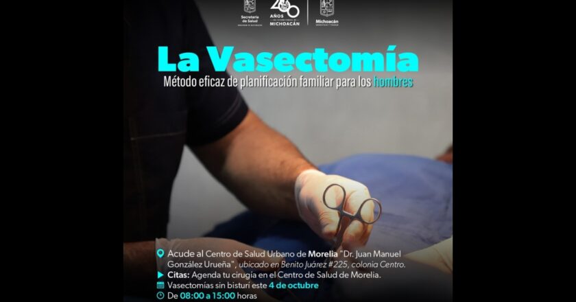 Realizará SSM vasectomías sin bisturí en centro de salud de Morelia