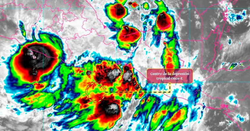 Alerta por la Depresión Tropical Once-E: Posible Impacto en las Costas de Oaxaca