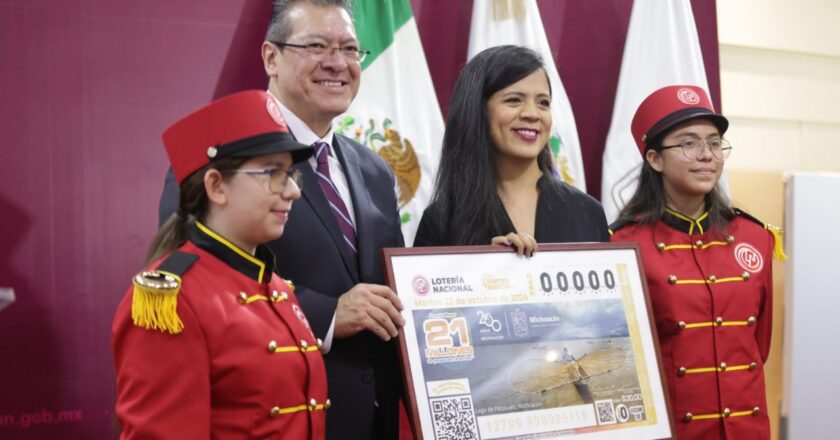 Celebración de la cultura michoacana a través del Cachito de Lotería del Lago de Pátzcuaro