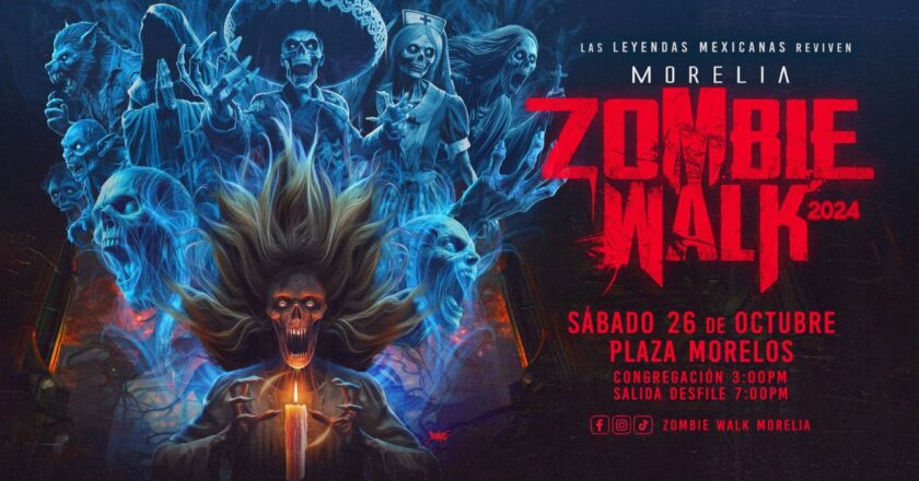 Zombie Walk 2024: Un viaje de leyendas y rock en las calles de Morelia