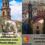 Michoacán: Tzintzuntzan y Jiquilpan celebran aniversario como Pueblos Mágicos