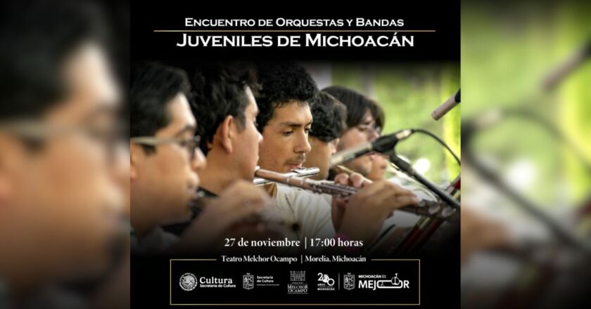 Celebra el talento juvenil de Michoacán en el Encuentro de Orquestas y Bandas Juveniles