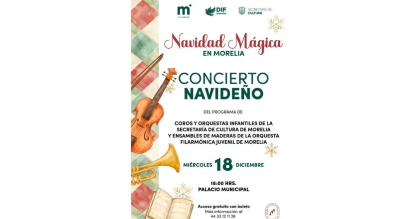 ¡No Te Pierdas el Concierto Navideño de Coros y Orquestas Infantiles en Morelia!