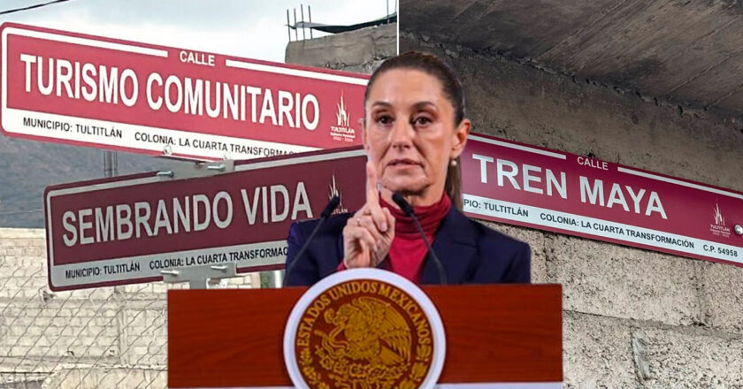 Sheinbaum cuestiona cambios de nombres de calles inspirados en AMLO