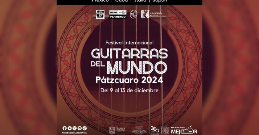 Pátzcuaro tendrá el primer Festival Internacional Guitarras del Mundo 2024