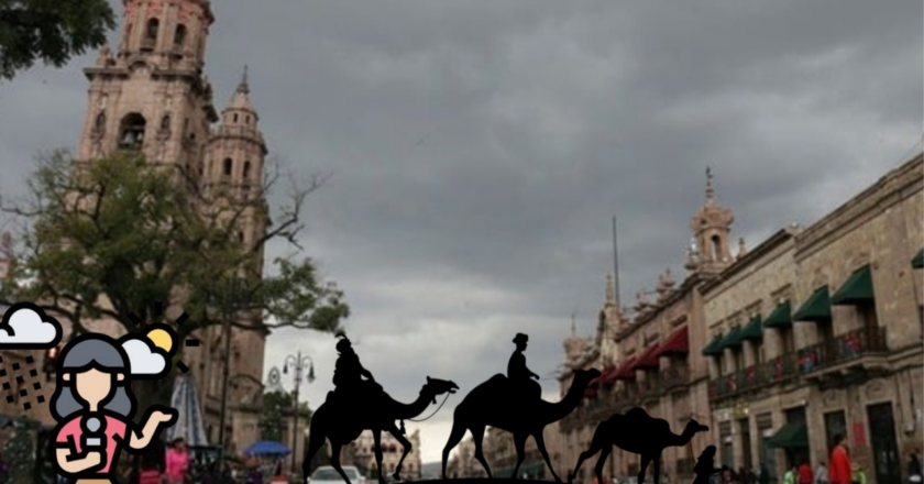 «Reyes Magos Llegan a Morelia con Frío y Cielo Nublado»