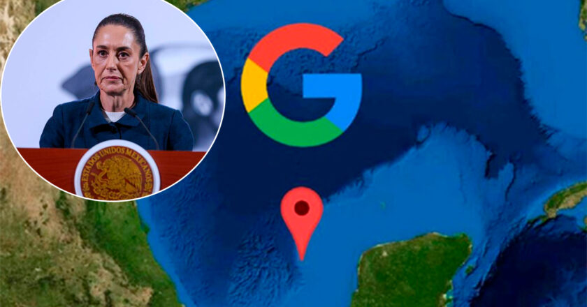 Sheinbaum critica a Google por el cambio de nombre del Golfo de México: “No lo decide un país”