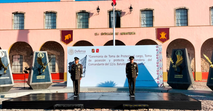 Toma de posesión y protesta de bandera del comandante del 12/0. batallón de infantería